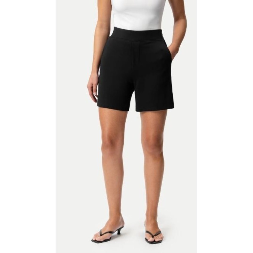 NWT‎ Ninepine Ponte Shorts Medium 15 cm Black Stretch Pockets Scandi Stockholm